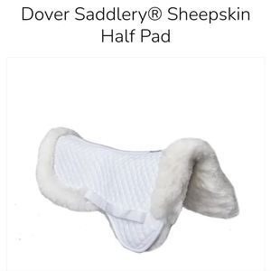 Dover Saddlery sheepskin half pad - NWOT